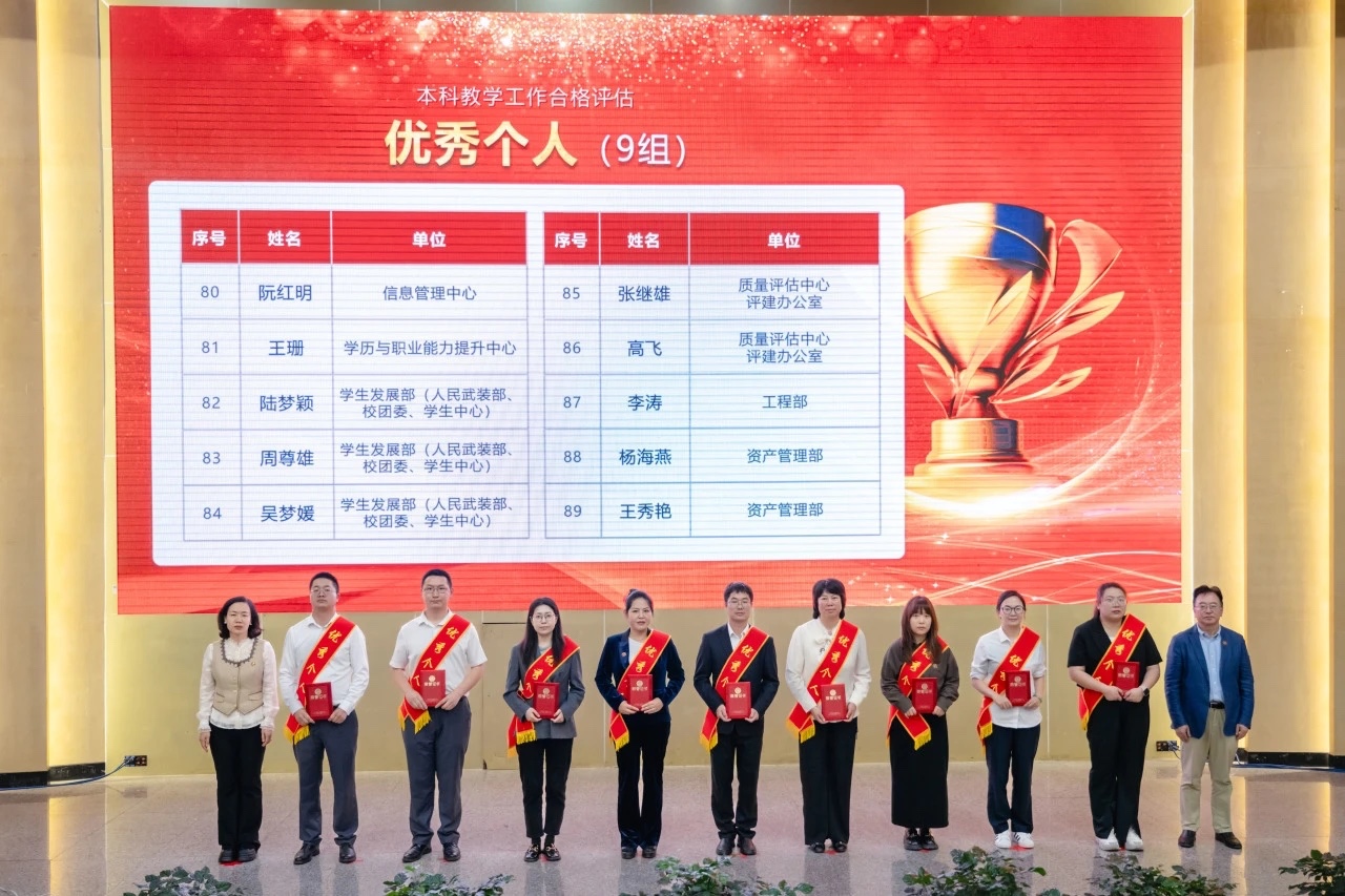 表彰!2026世界杯足球官网顺利通过本科教学工作合格评估! 第 19 张 表彰!2026世界杯足球官网顺利通过本科教学工作合格评估! 第 19 张