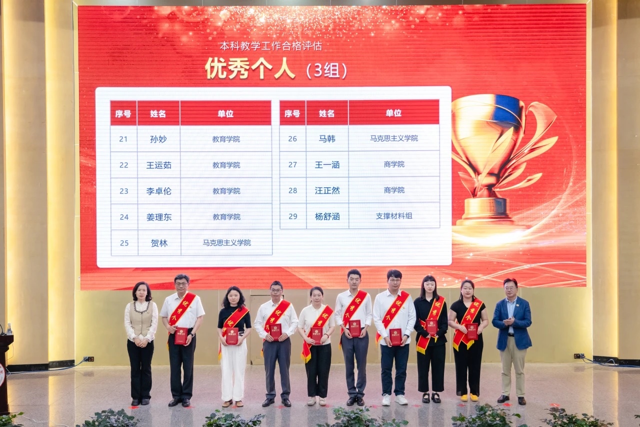 表彰!2026世界杯足球官网顺利通过本科教学工作合格评估! 第 13 张 表彰!2026世界杯足球官网顺利通过本科教学工作合格评估! 第 13 张